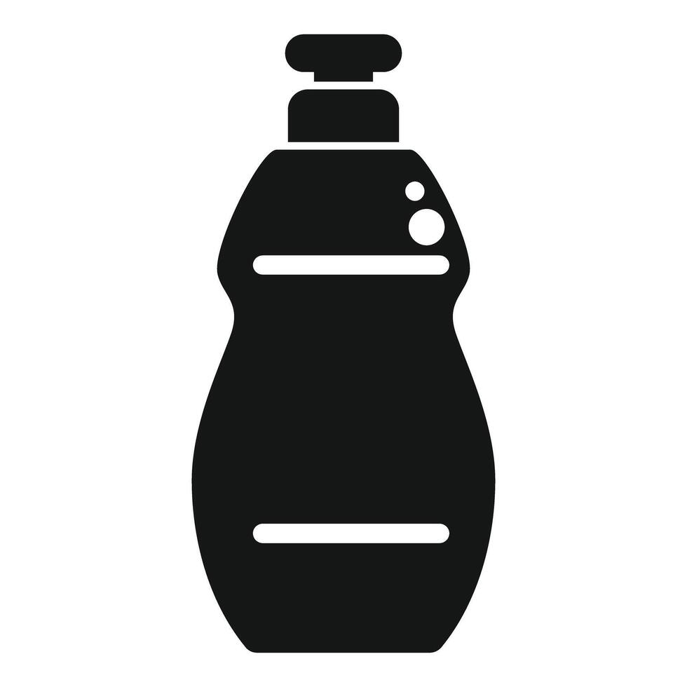 Black silhouette of a liquid soap dispenser, suitable for hygienerelated graphics vector