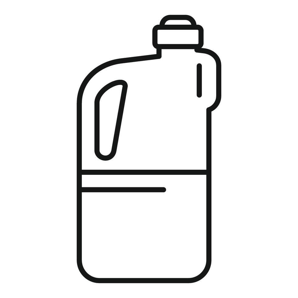 Black and white line art of cleaning detergent bottle vector