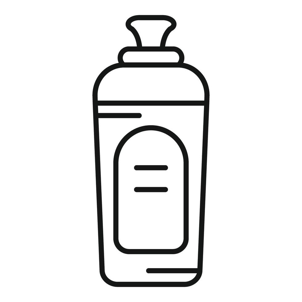 Line art illustration of a spray can vector