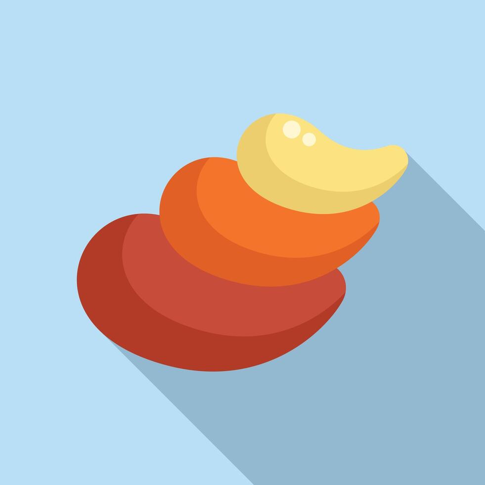 Abstract colorful layered shapes illustration vector