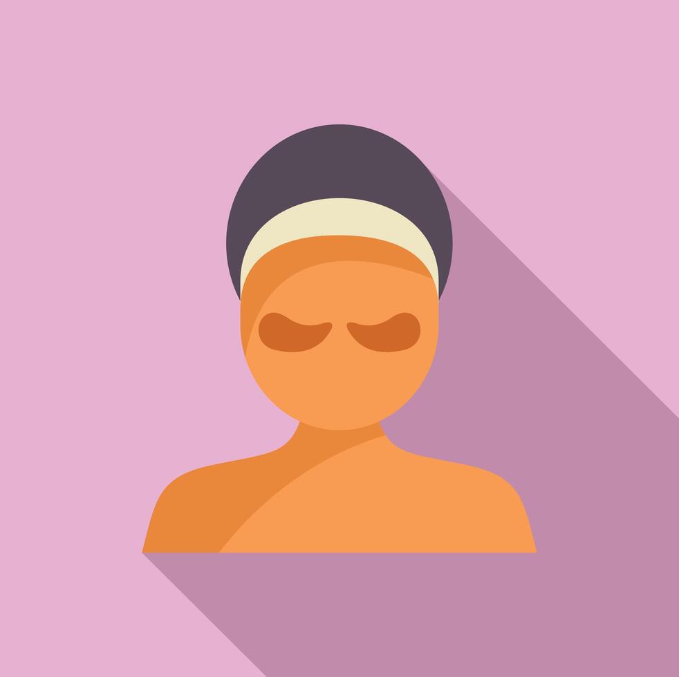 Spa day icon with relaxing woman vector