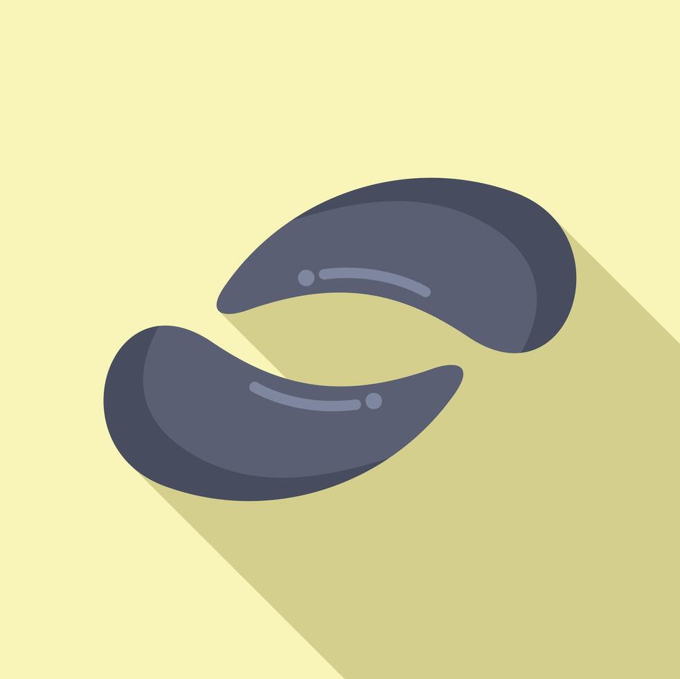 Flat design icon of fortune cookie vector