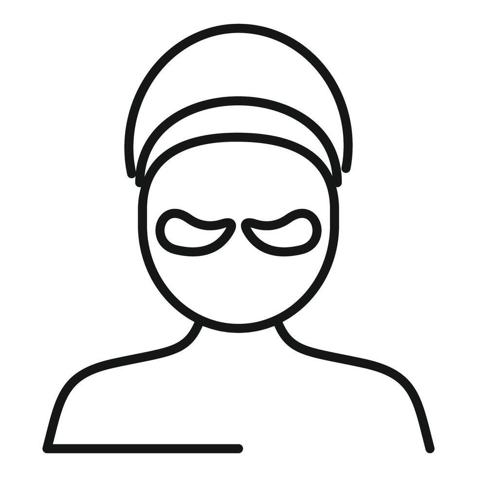 Spa treatment icon with face mask vector