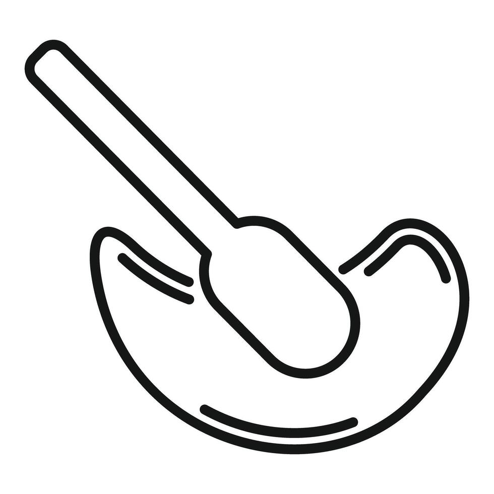 Line art drawing of a smoking pipe vector