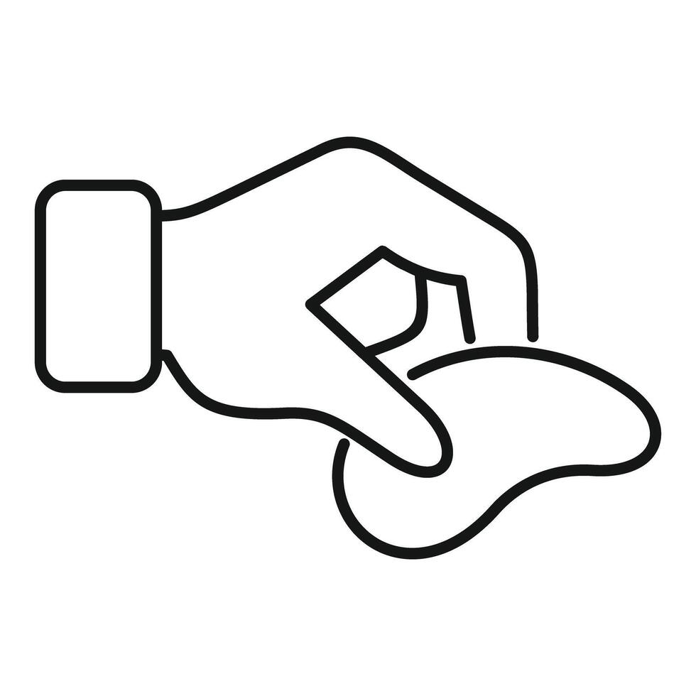 Line art of hand pouring liquid illustration vector