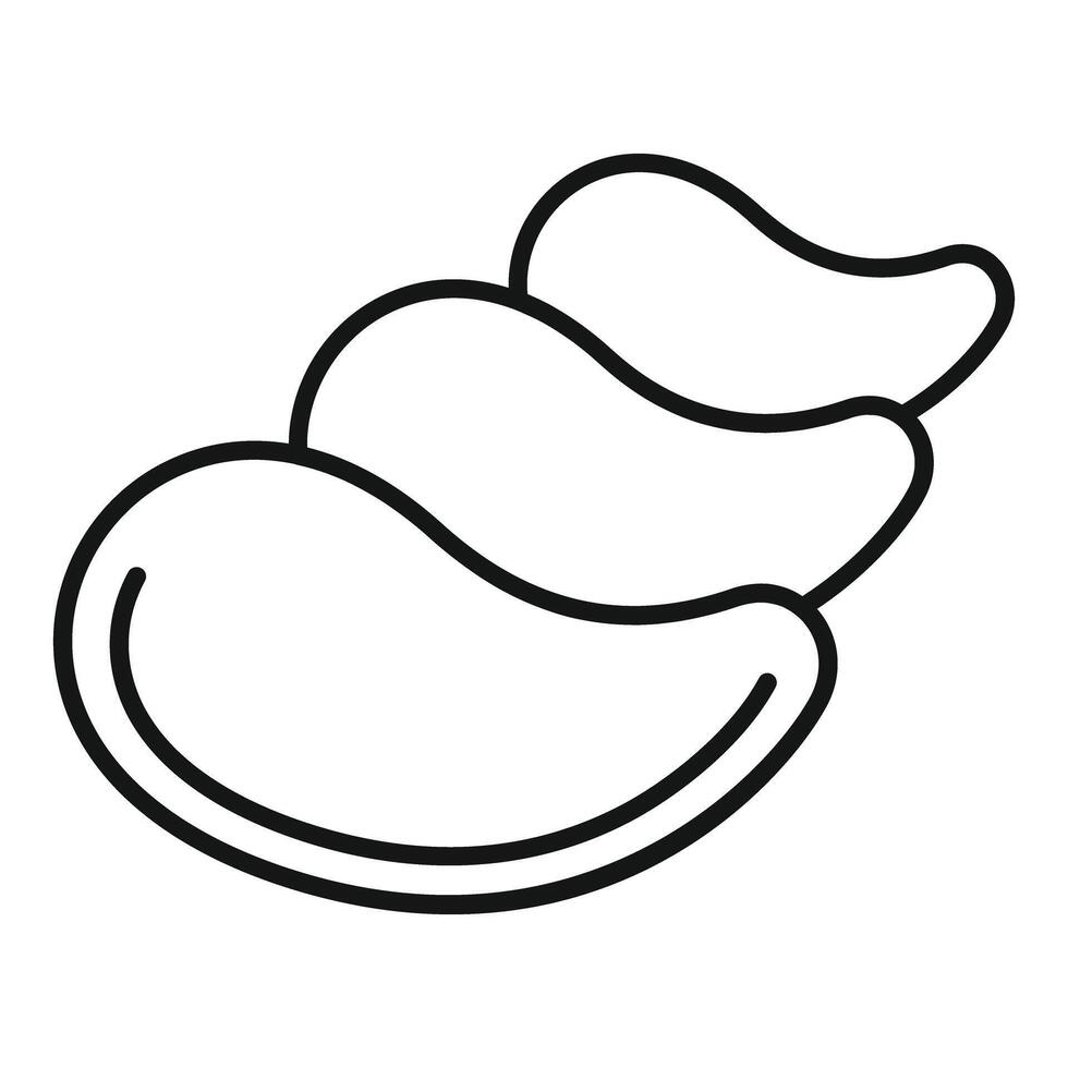 Black and white line art illustration of shell vector