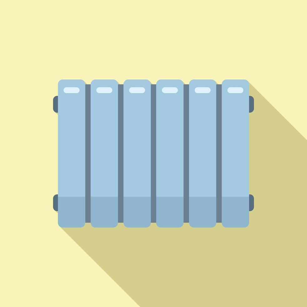 Flat design illustration of radiator heater vector