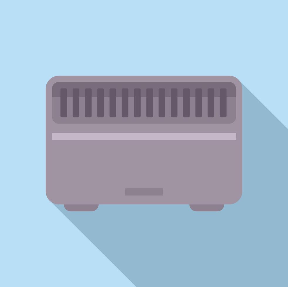 Flat design illustration of a toaster vector