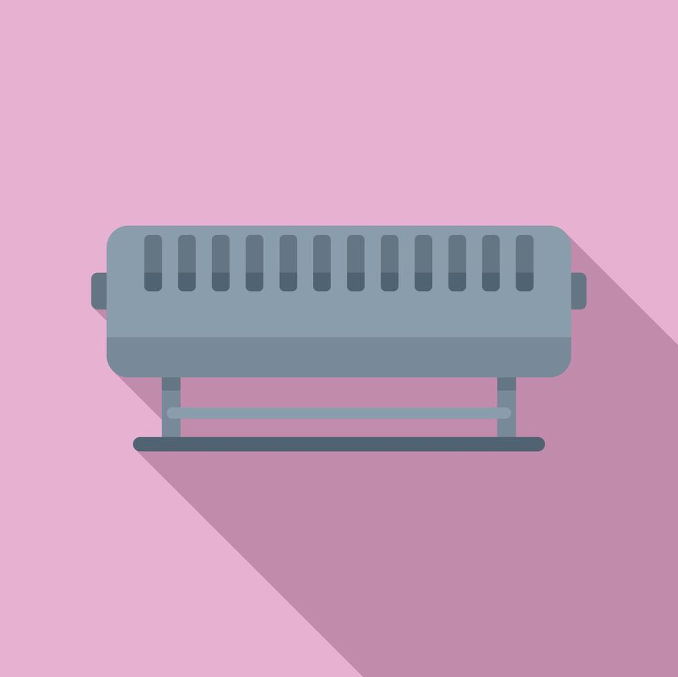 Flat design illustration of radiator heater vector