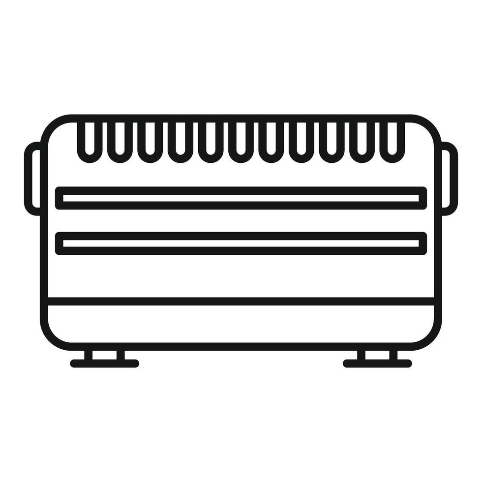 Modern line icon of a toaster vector