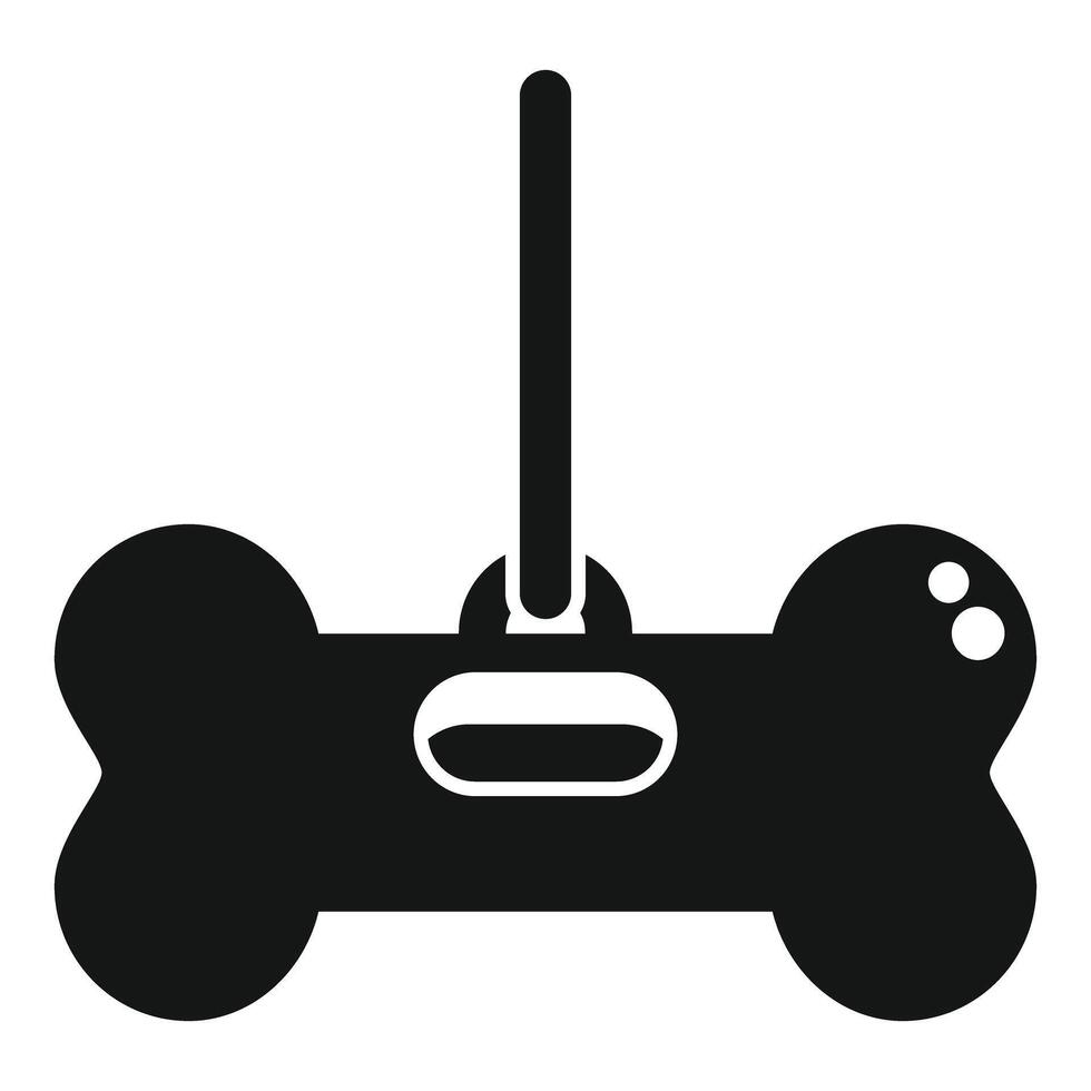 Silhouette of a wireless game controller vector