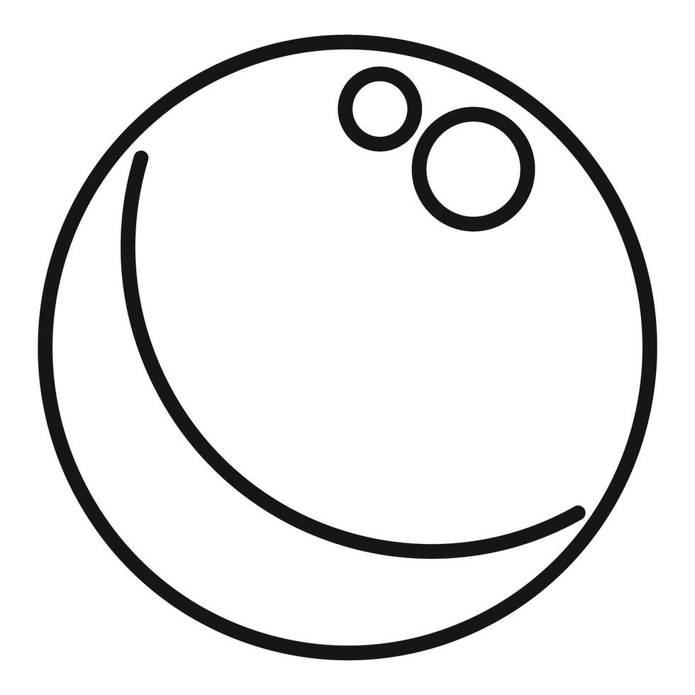 Simple line drawing of a smiley face vector