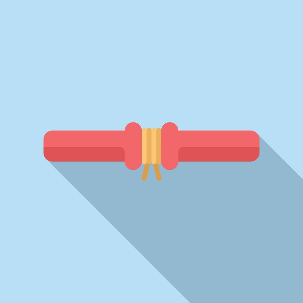 Red diploma certificate tied with gold ribbon vector