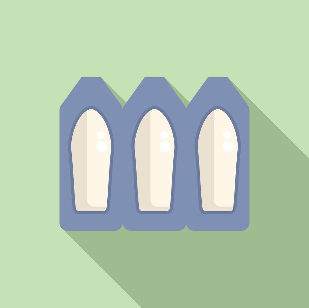 Flat design icon of three windows on pastel background vector