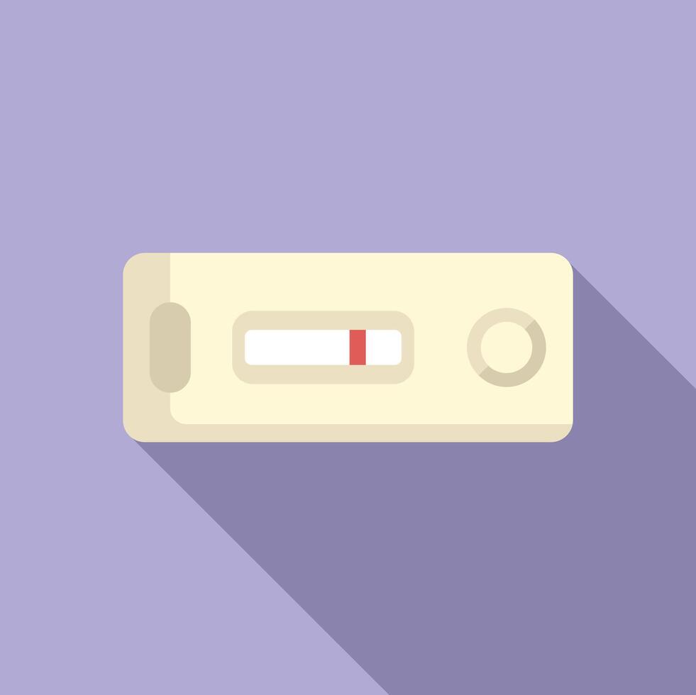 Flat design pregnancy test icon vector