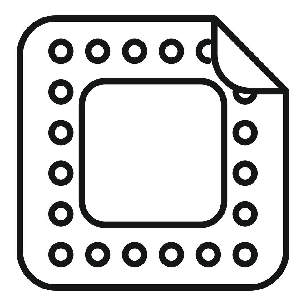 illustration of a cookie bite icon vector