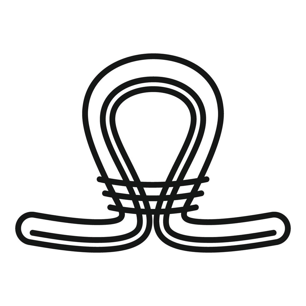 Minimalist illustration of a light bulb vector
