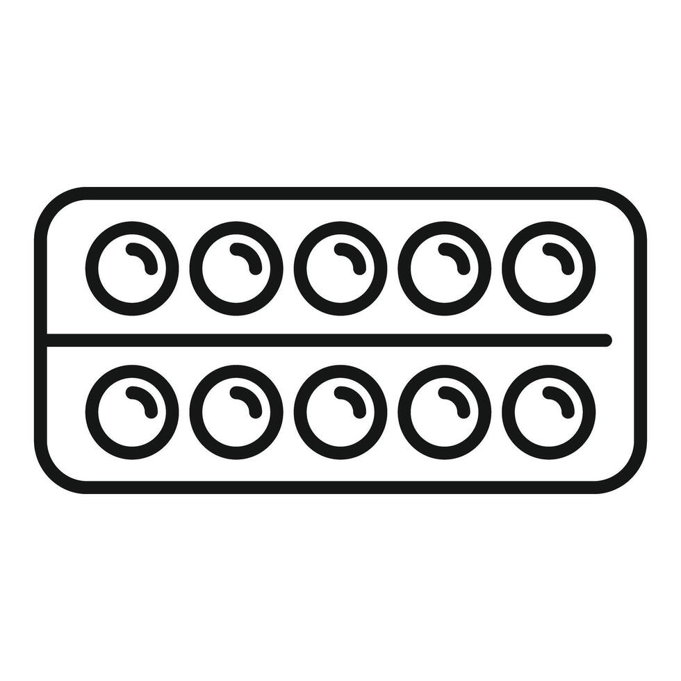 Simplistic black and white watercolor palette icon vector