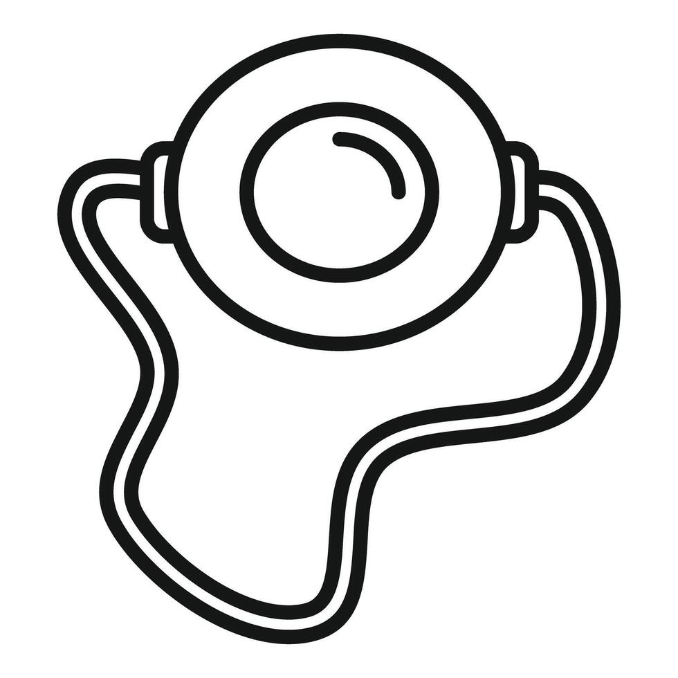 Baby pacifier line art illustration vector