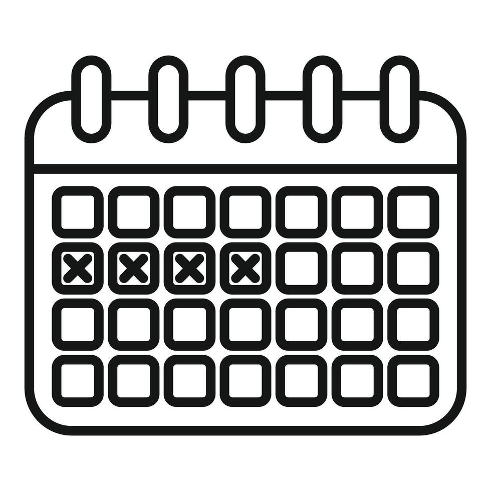 Simple black and white calendar icon 46039197 Vector Art at Vecteezy