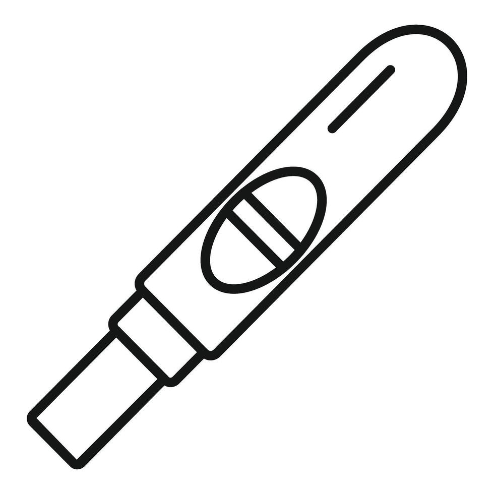 Digital illustration of pregnancy test icon vector