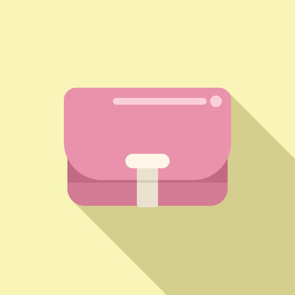 illustration of a pink wallet icon vector