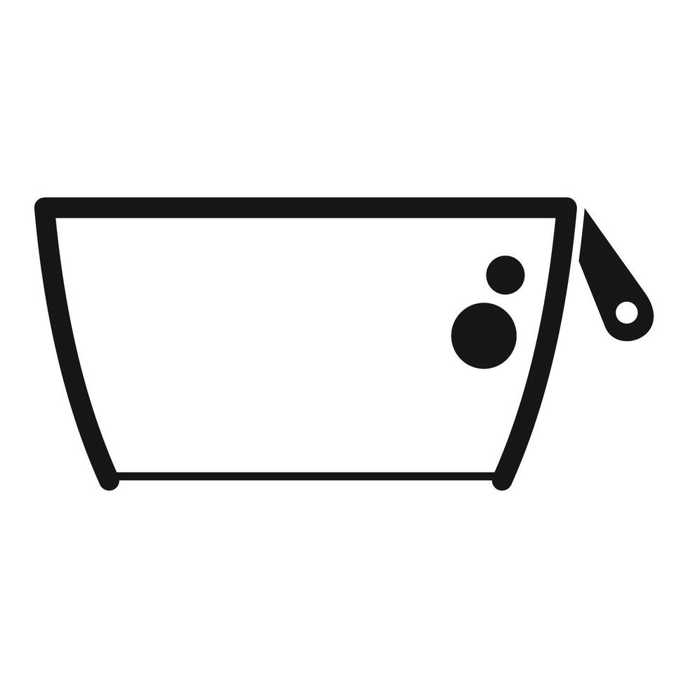 Simple illustration of a mixing bowl vector