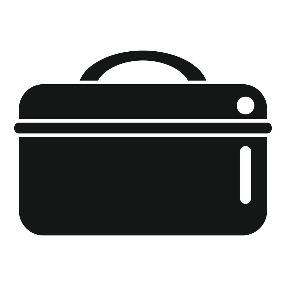 Black silhouette of a pot icon vector