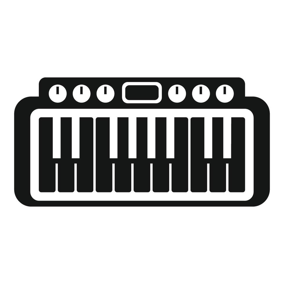 Black and white keyboard icon vector