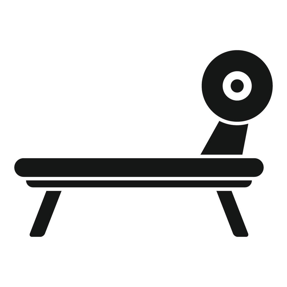 Bench press icon on white background vector