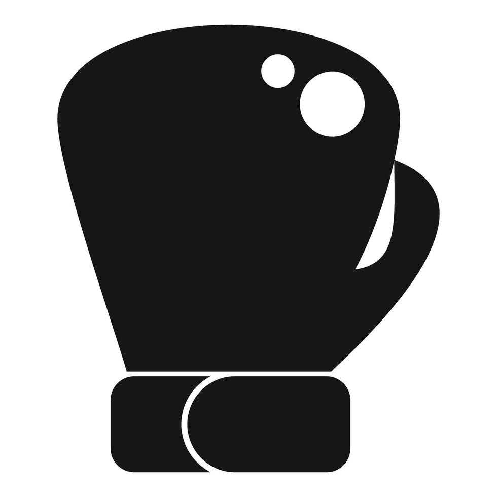 Silhouette of boxing glove icon vector
