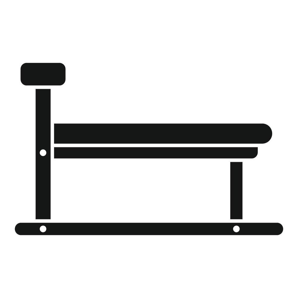 Flat design park bench icon vector