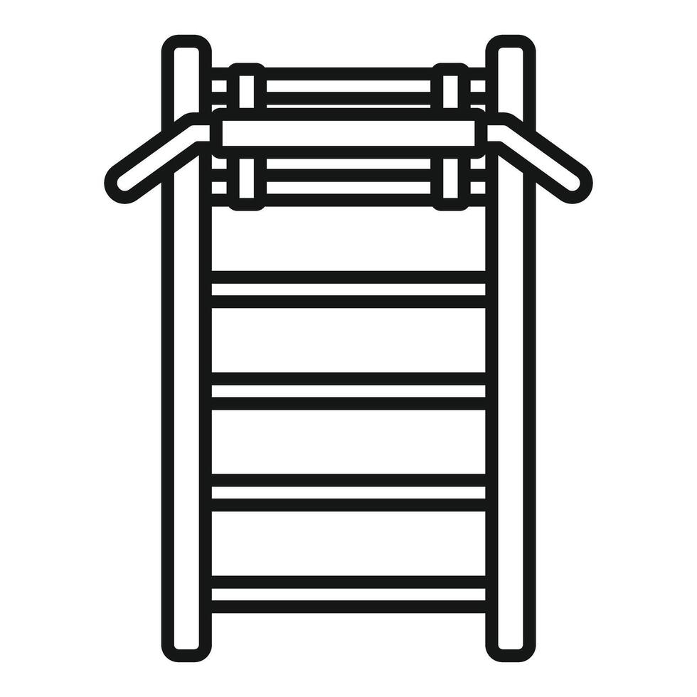 illustration of a simple ladder icon vector
