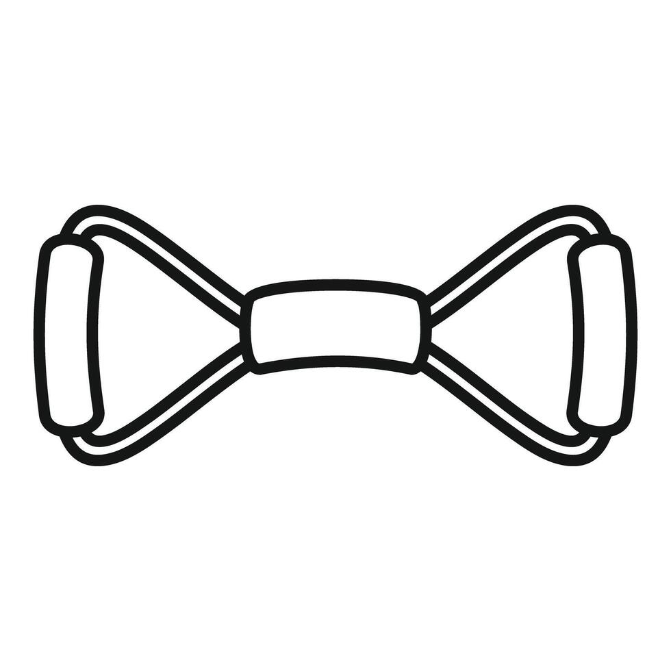 Black and white bow tie illustration vector