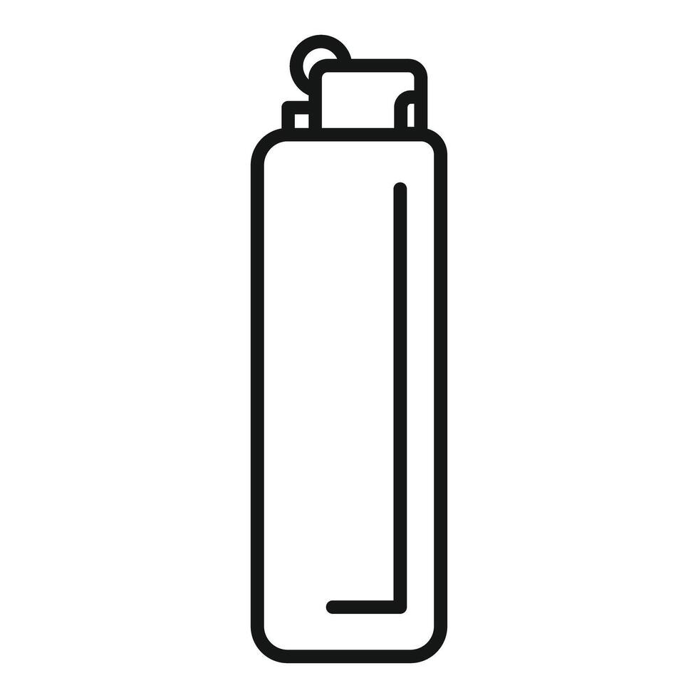 Line art illustration of a water bottle vector