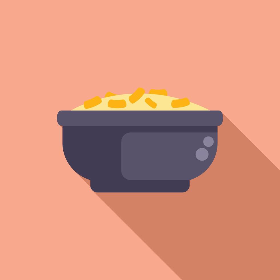 Cartoon slow cooker with food vector