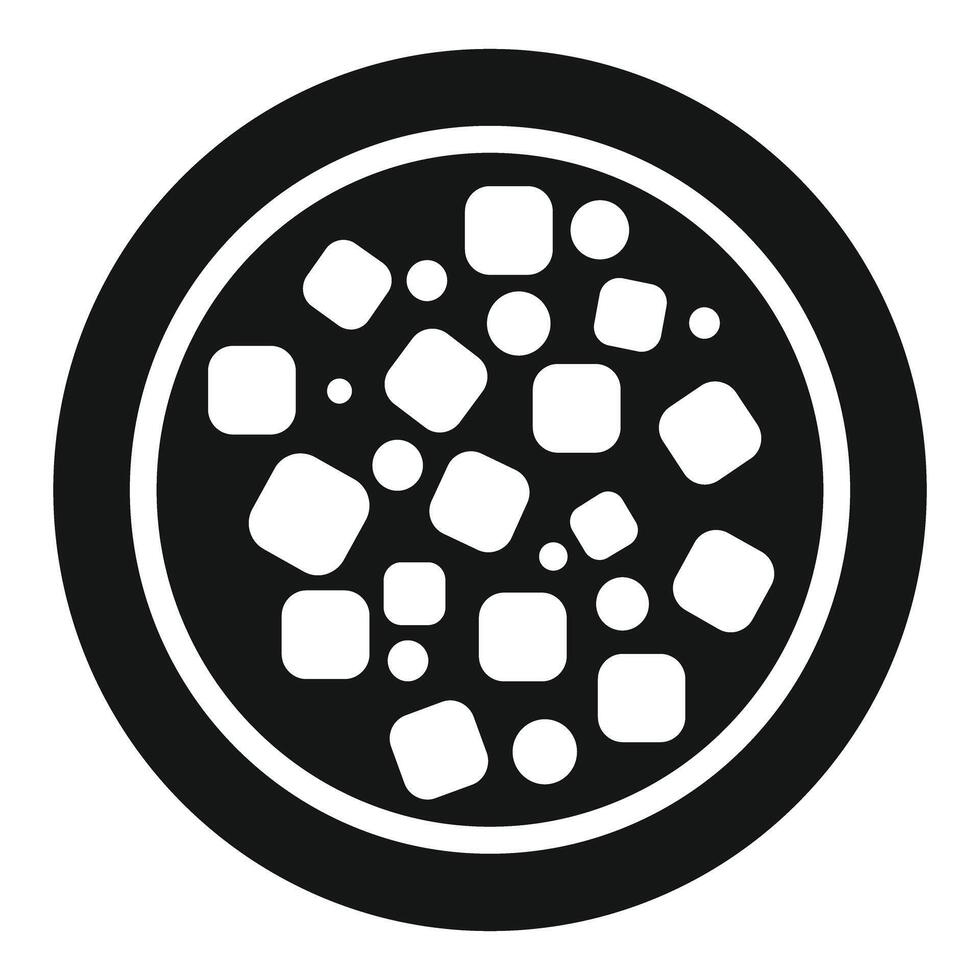 Black and white icon of car wheel with bolts vector