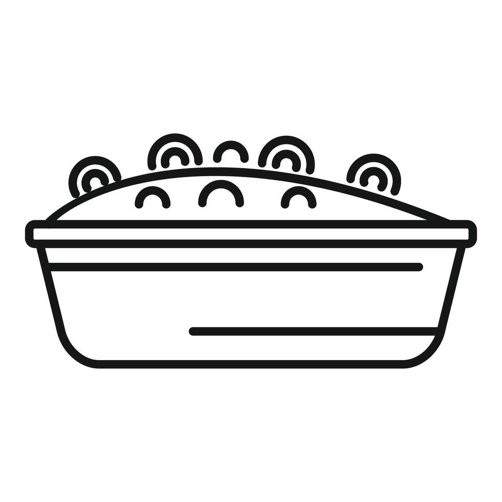 Line art illustration of a classic pie with steam, suitable for culinary themes vector