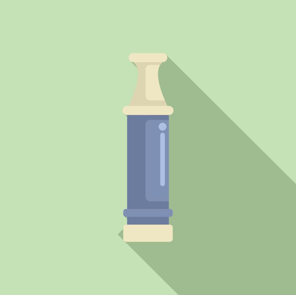 Flat design illustration of a chess rook piece vector