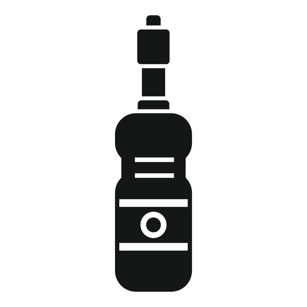 Black silhouette of electric drill icon vector