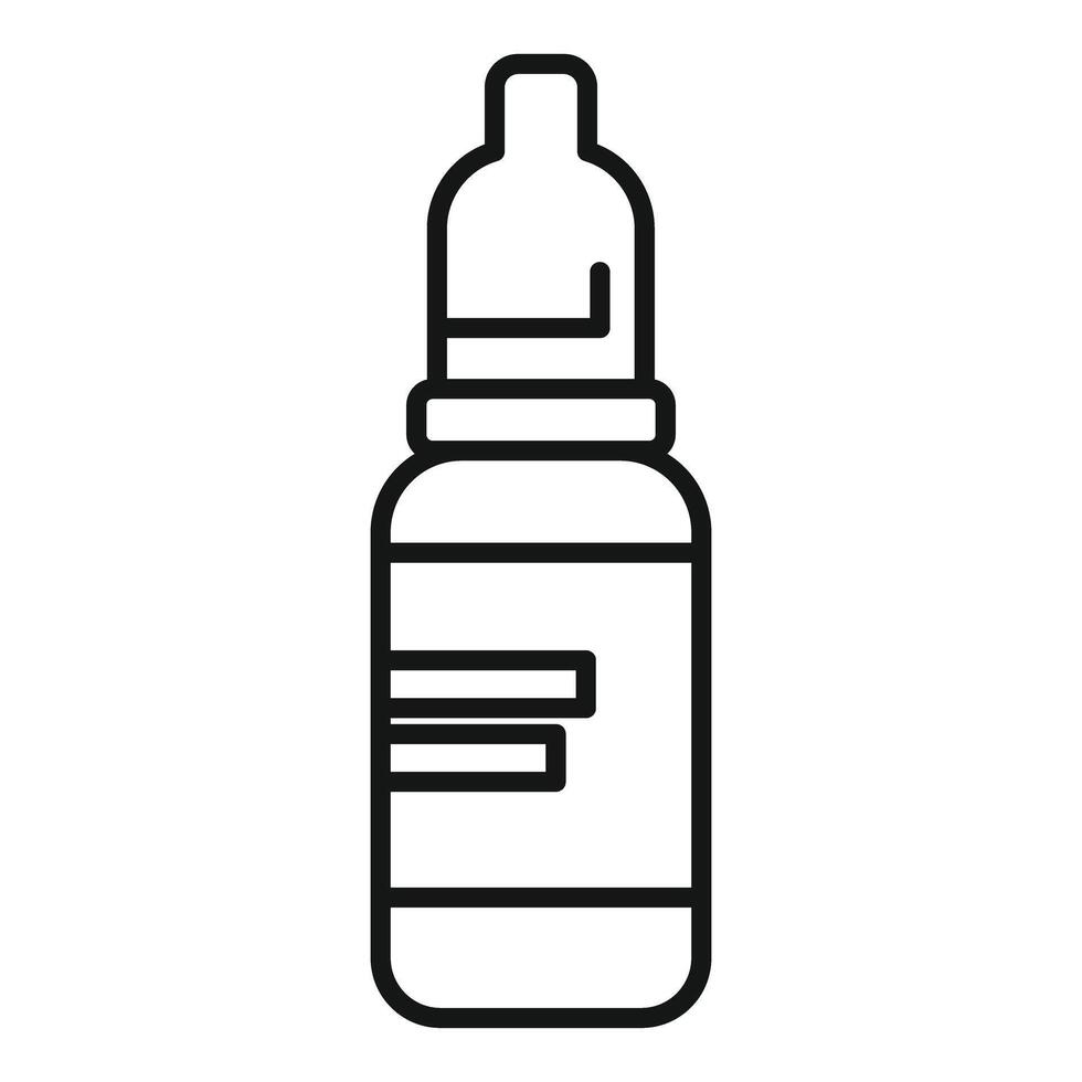 Eye dropper bottle line icon vector