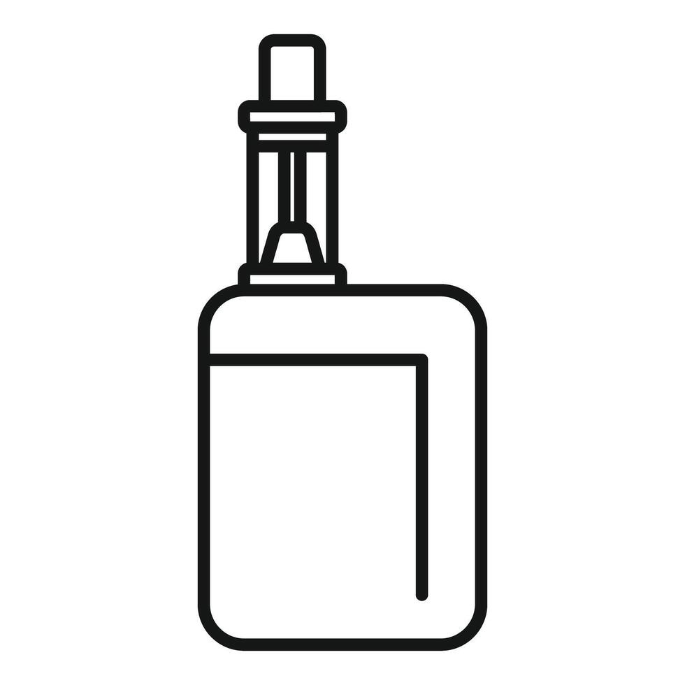 Black and white dropper bottle icon vector