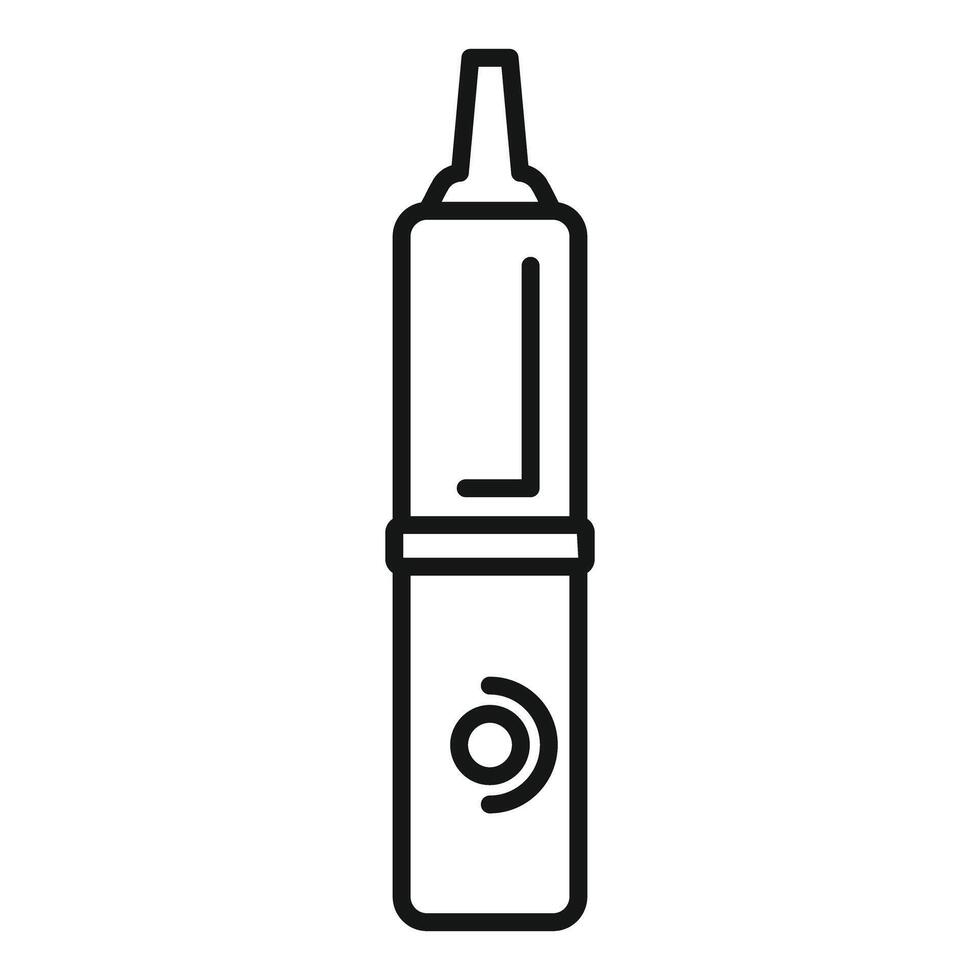 Outline illustration of a vape pen vector