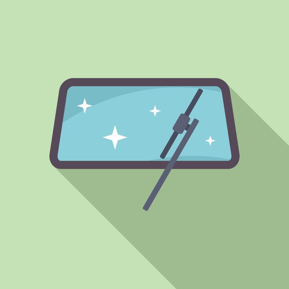 Clean car windshield illustration vector