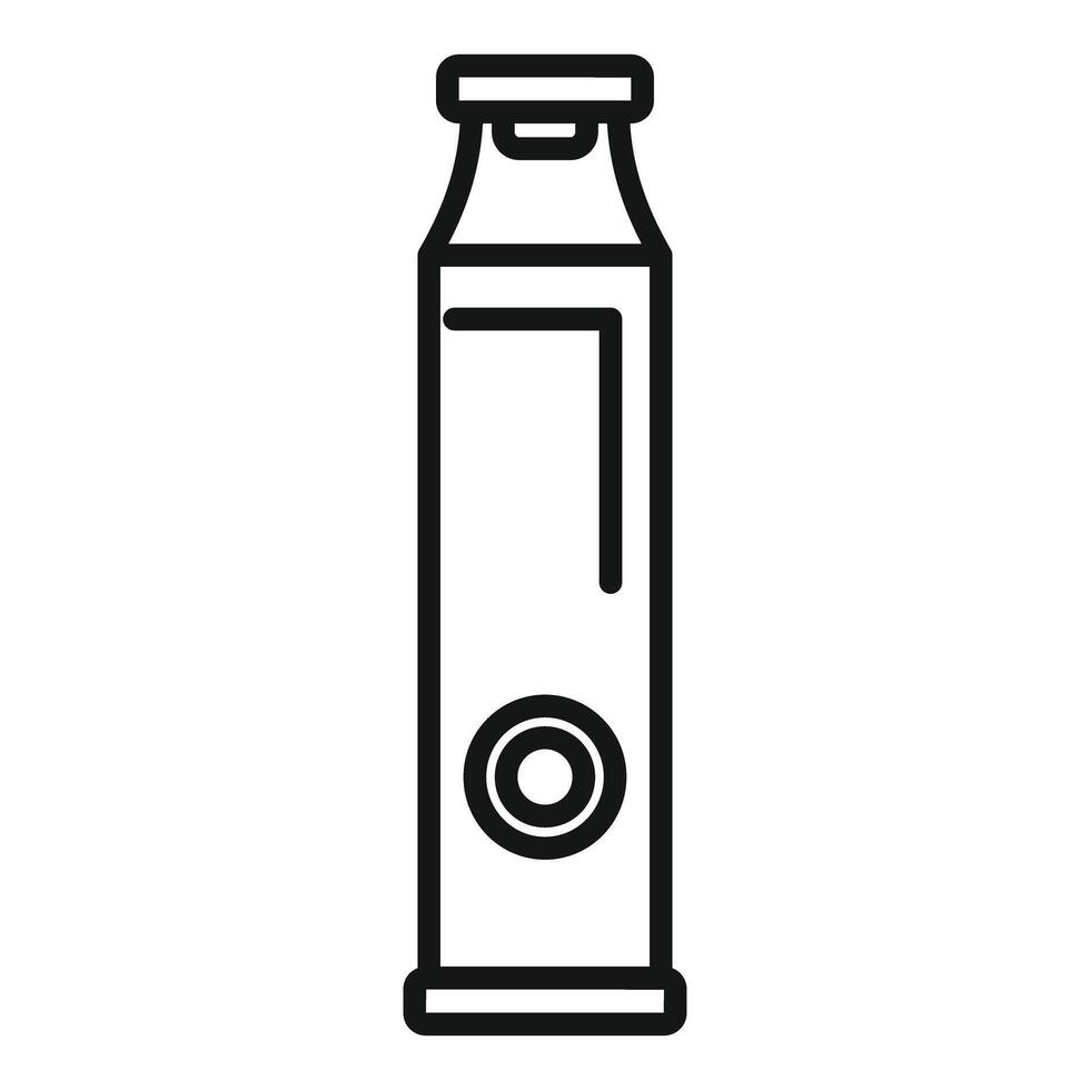 Simple outline icon of a sealed milk carton vector