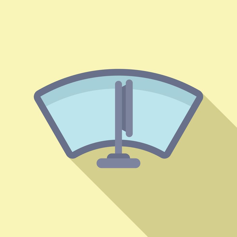 Modern minimalist windshield wiper icon vector