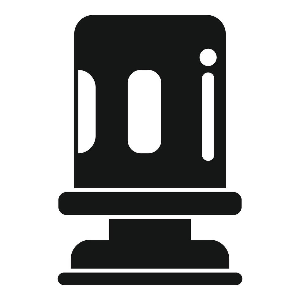 Emergency siren icon on white background vector