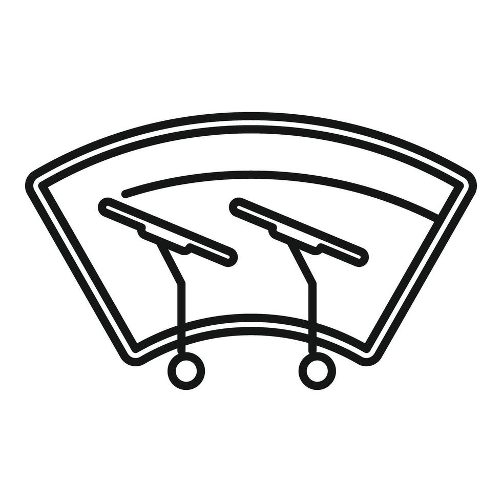 Black and white car dashboard icon vector