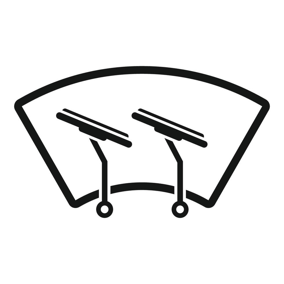 Car windshield wipers icon illustration vector