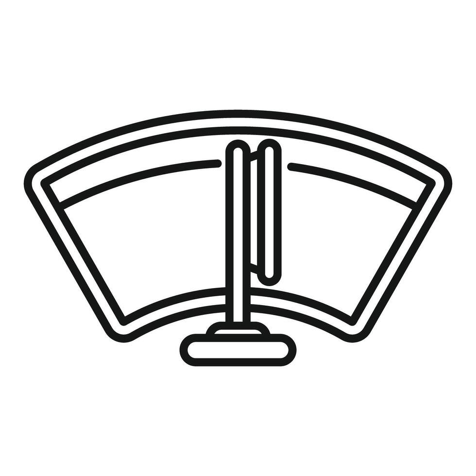 Windshield wiper blade line icon vector